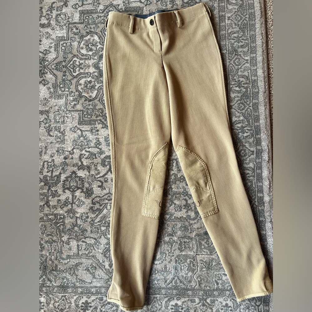 TuffRider Ribbed Riding Breeches - Picture 2 of 8